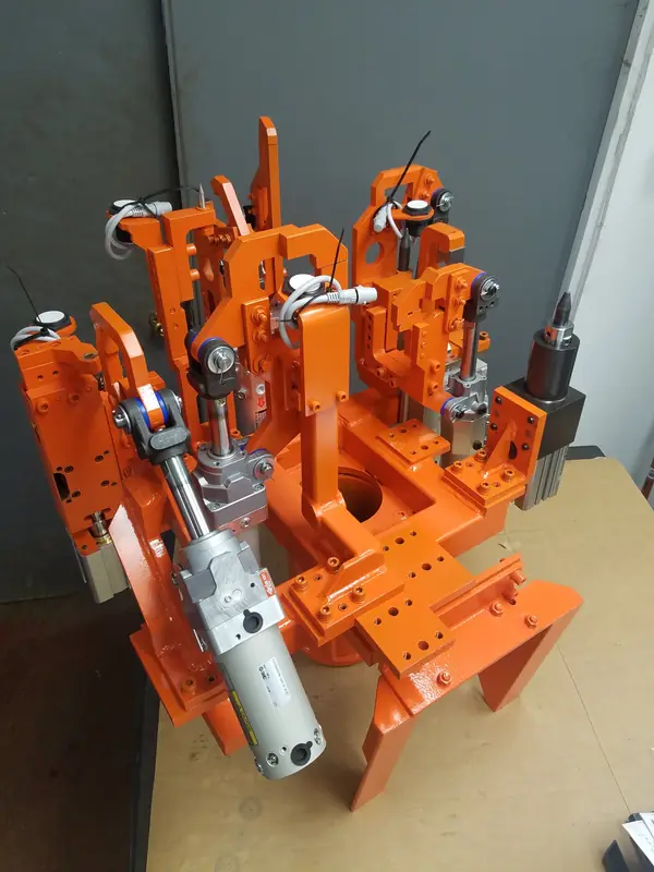 Custom engineered fixture assembly designed and built in-house