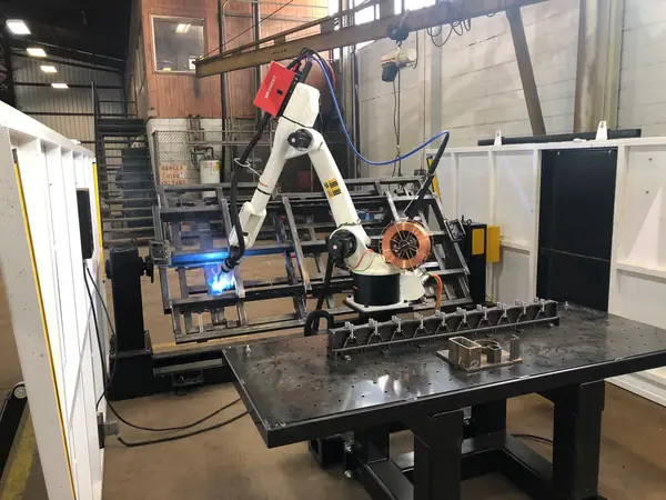 Robotic welding cell built in-house